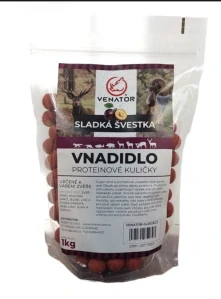 Návnada Proteínové guľôčky - Sladká slivka 1kg