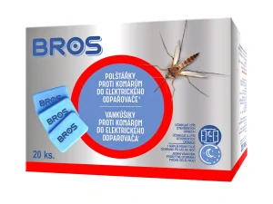 Vankúšiky Bros proti komárom do elektrického odparovača - 20 ks (1 balenie)