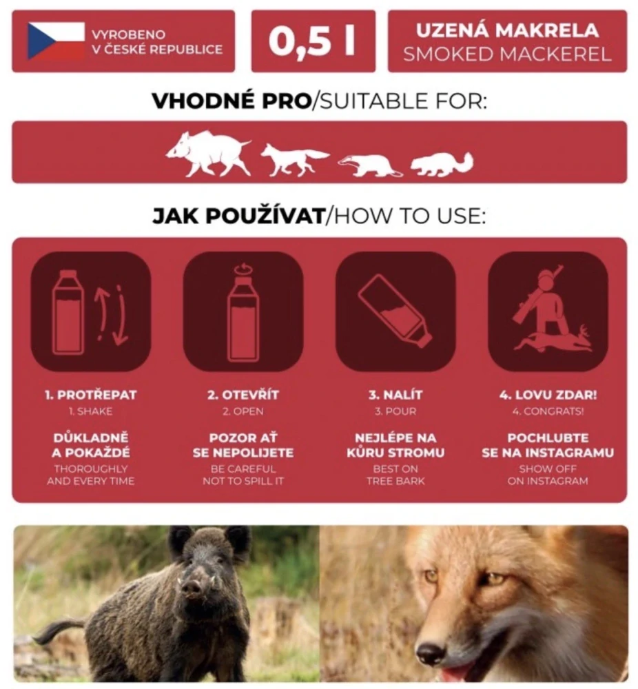 Návnada Nectar Údená makrela 0,5l