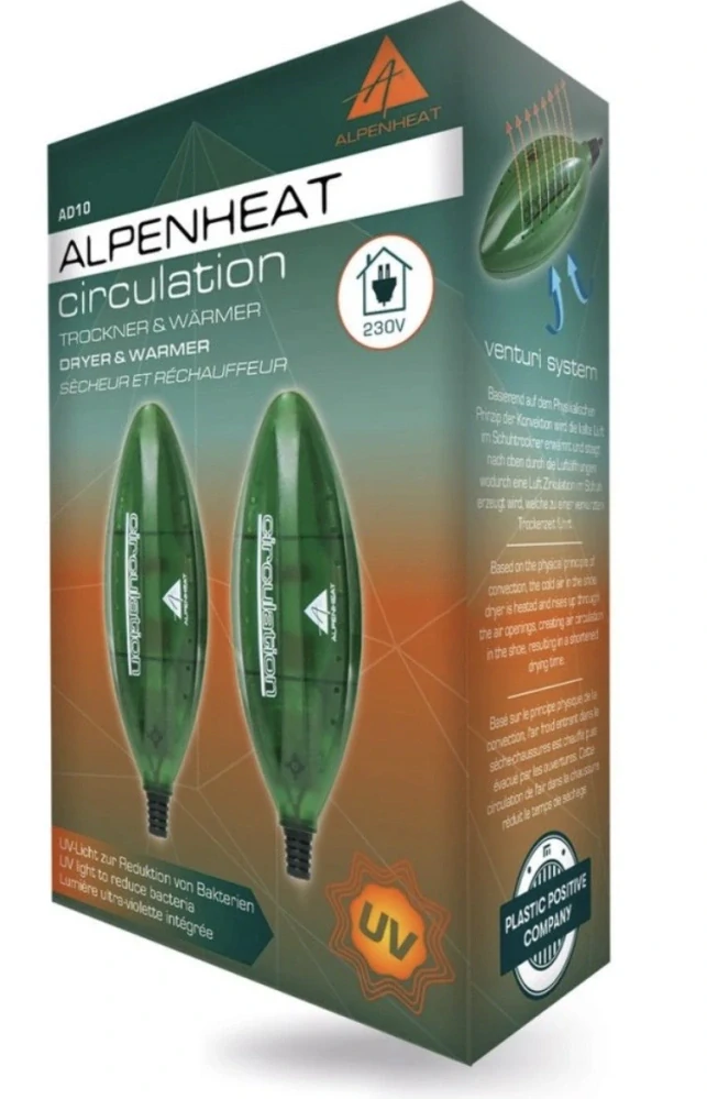 ALPENHEAT CIRCULATION VYSÚŠAČ A VYHRIEVAČ OBUVI 230 V